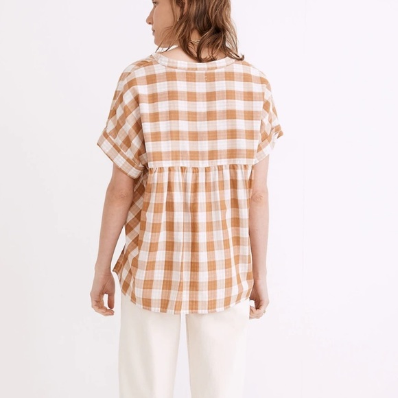 Madewell Lakeline Popover Shirt in Double-Faced Gingham - Picture 3 of 12